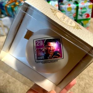 Vintage Elvis Christmas ornament in original box